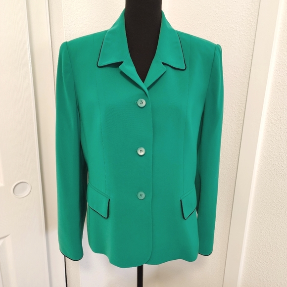 Kasper Jackets & Blazers - Vintage Kasper Green Blazer Jacket